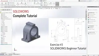 Solidworks Tutorial | Solidworks exercise for Beginner 03 | SOLIDWORKS Tutorial for Beginners