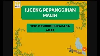 Piwulangan Basa Jawa SMP Kelas 9 Semester 1 || Adat Istiadat