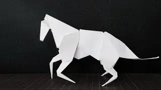 Как сделать Лошадь (Скаковую / Скачковую / Чистокровную) с помощью оригами Простое руководство