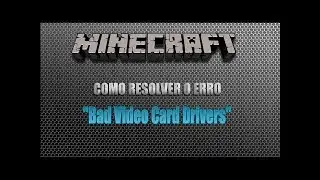 Como Resolver Os Erros Dos Drivers Do Minecraft