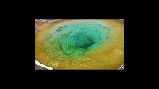 Morning Glory Pool, Upper Geyser Basin, Yellowstone National Park, Wyoming, USA #geysers #shorts