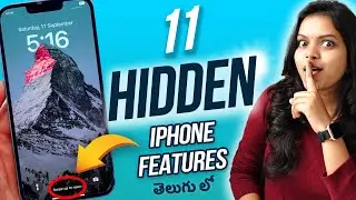 11 SURPRISING Hidden iPhone TRICKS & TIPS⚡️In Telugu⚡️YOU MUST TRY!!