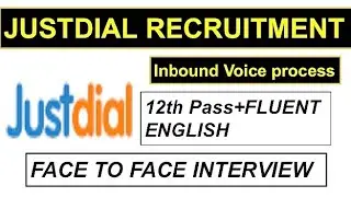 📌JUSTDIAL RECRUITMENT 2022|VOICE PROCESS (INBOUND)JUSTDIAL VACANCY 2022|12TH PASS PRIVATE JOBS|
