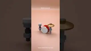 Bit #44: Drum Set | From LEGO 10312 Jazz Club #Lego #LegoTutorial #LegoDrum