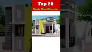 Top10 single floor House elevation design