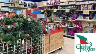 CHRISTMAS TREE SHOPS CHRISTMAS DECORATIONS TREES HOME DECOR SHOP WITH ME SHOPPING STORE WALK THROUGH