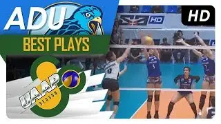 UAAP 80 WV: Chiara Permentilla tears through the double block with ease! | AdU | Best Plays