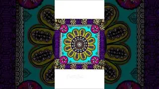 Let the intricate patterns of zenmandala inspire your mindfulness journey #mandalart  #zenmandala