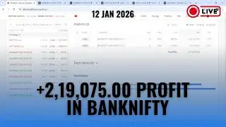 Patience = Profit 📈 | ₹2.19 Lakh BankNifty Options Intraday Trade