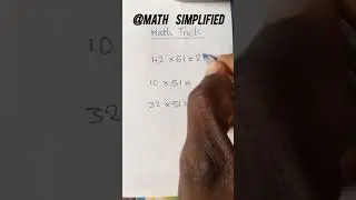 multiplication hack #mathsimplified #mentalarithmetic #maths