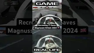Recreating F1 Saves | Magnussen Silverstone 2024 | #shorts #f1 #f1shorts