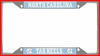 Durable Chrome License Plate Frame with Vibrant Team Logo