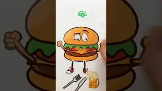 DIY Mad Burger Stickers: Create Quirky Fast-Food Fun at Home! #diy #craft #burger #stickers #home