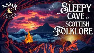 Cave of Scottish Folklore│Sleep Story with Rain & Thunder Ambience {ASMR}