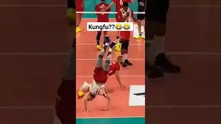 When an acrobat plays volleball😆 Japan vs Poland friendly international match 2024 #バレーボール
