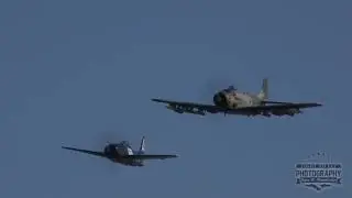 Grumman F8F Bearcat and Douglas A1 Skyraider - Vintage Aircraft Weekend