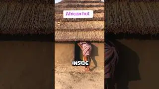 Inside African hut 🛖 😱#African