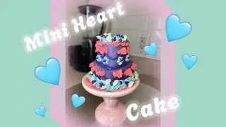 Mini Heart Cake Decoration🩷🩵💚💜(music only, no talking)
