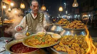 Famous Desi Chicken Shorba Street Food in Lahore Pakistan