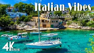 🎶 Italian Vibes & Mediterranean Music 🎶 2+ Hours Scenic Amalfi Coast & Lake Como Relaxation 4K