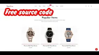 Online watch sales website template free source
