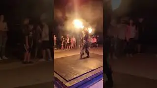 Fire Show at Heartstoppers Haunted House!  #firedancers #fireshow #halloween #vampires