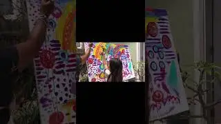 Abstract Rainbow Painting with My Daughter | Creative Rituals for Moms #creativity #motherhood
