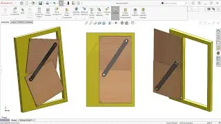 Toggler Door mechanism design in SolidWorks | SolidWorks assembly tutorial