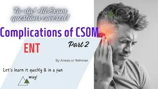 Extracranial  complications of CSOM Part 2  #ENT #dhingra