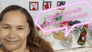 Como fiz meu cantinho do café para ou natal