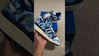 Bape x Adidas = 🔥. 👟- Adidas Forum 84 Low &ldquo;Bape 30th Anniversary Blue&rdquo; #sneakers #adidas #bape