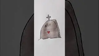Tumbstone Easy Drawing For Kids #halloween #tombstone #kidstvforfun #trending #shorts #viralshorts