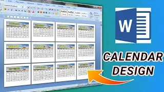 How To Make A Calendar In Microsoft Word. MS Word Calendar Design Tutorial.