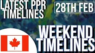 🇨🇦[28th FEB] LATEST PPR TIMELINES || NOV - DEC NON AIP || WEEKEND TIMELINES ||