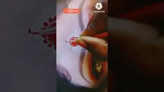 Easy Bridal Bindi Design Highlights Red Colour❤️|| #art  #bindi #design #trending #shorts #viral