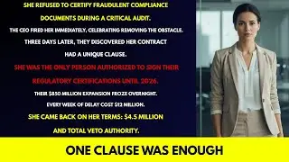 They Fired Me After the Audit Call...The Clause I Controlled Froze Their Expansion Overnight