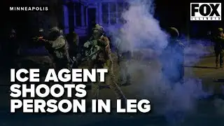 Federal officer shot person in leg after being attacked with a shovel