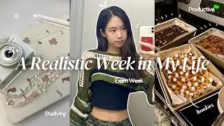 A Realistic week as a Biology Major 👩🏻&zwj;🔬| UNI VLOG | Exam week, study with me, hang out with friends
