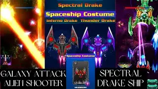 Spectral Drake Ship Review 🚀 Best Upgrades & Costumes in Galaxy Attack: Alien Shooter