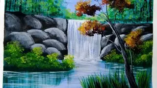 Beautiful scenery Drawing with poster colour ll for Beginners ll BB ART ll
