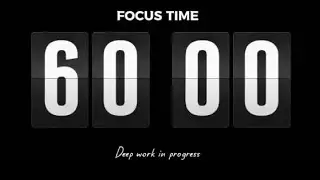 60 MINUTE FOCUS TIMER | Deep Work Countdown - Stay Productive💜