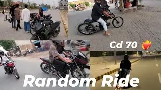 Random Ride / CD-70 drop and extend 😍 / Exhaust fire ❤️‍🔥