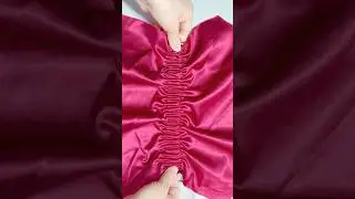 How to sew a waist elastic band for a dress #sewing skills