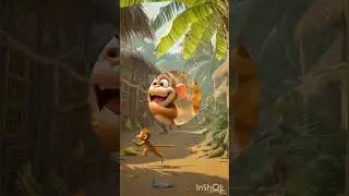CUTEST Thief! 🐒 Funny Monkey Steals Banana from Uncle | Kids Comedy Short