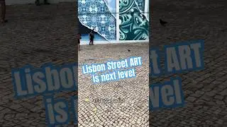 Epic piece in Lisbon 🤯#art #artshorts #streetart #travel #lisbon #artwork