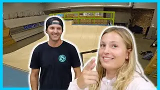 Private sesh at Raymond Warners indoor half pipe!