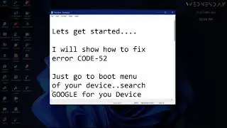 FIX ERROR CODE 52 Window11