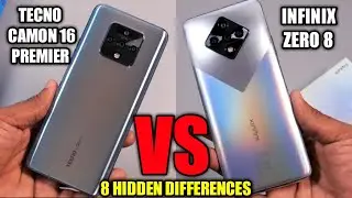 Infinix Zero 8 Vs Tecno Camon 16 Premier, Full Comparison, Similarities and Differences