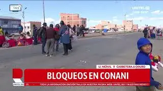 Pobladores instalan bloqueo en Konani, ruta que une La Paz con Oruro