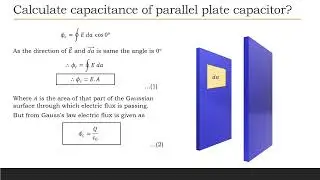 Capacitance of Parallel plate Capacitor